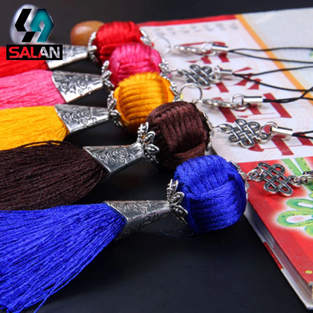 buy The new small Chinese knot Su pendant high grade car hanging ornaments accessories DIY mobile phone chain bag pendant