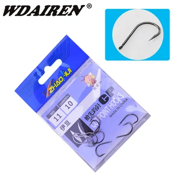 

10pcs/lot Iseama fishhook 1#-13# single hook High Qulity Fishing Hook black color Jig Big Hook Treble Hooks WD-291