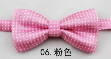 HOOYI в горошек галстук-бабочка для мальчиков с бабочкой одеяла из полиэстра, с бантом, красные детские галстуки Шея галстук-бабочка галстук gravata корбата галстук - Цвет: Pink
