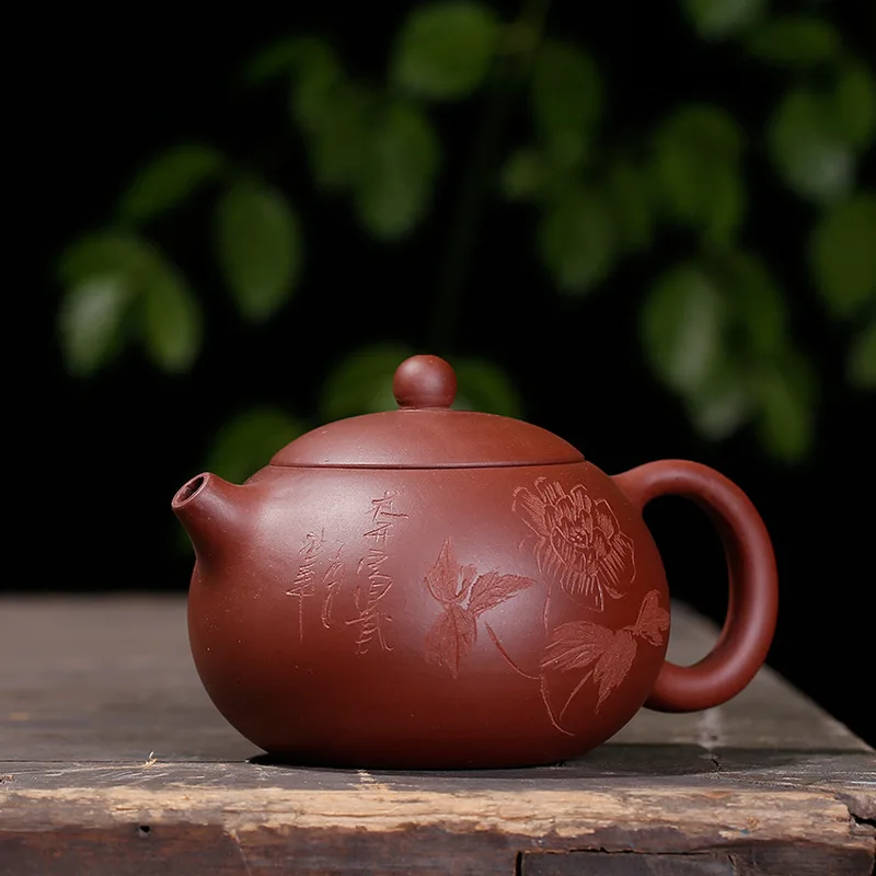 300ML yixing teapot xishi tea pot chinese kung fu zisha kettle suit Puer Tie Guanyin Oolong Da hong pao - Цвет: carvel pot