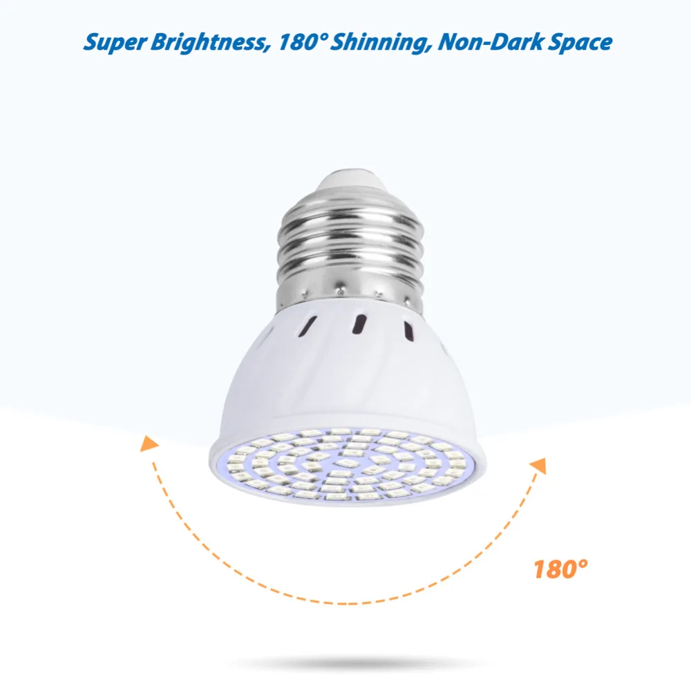 GU5.3 светодиодный светильник для выращивания 85-265 в E14 УФ ИК лампа для выращивания светодиодный E27 светильник для растений для рассады овощей B22 Cultivo для помещений GU10
