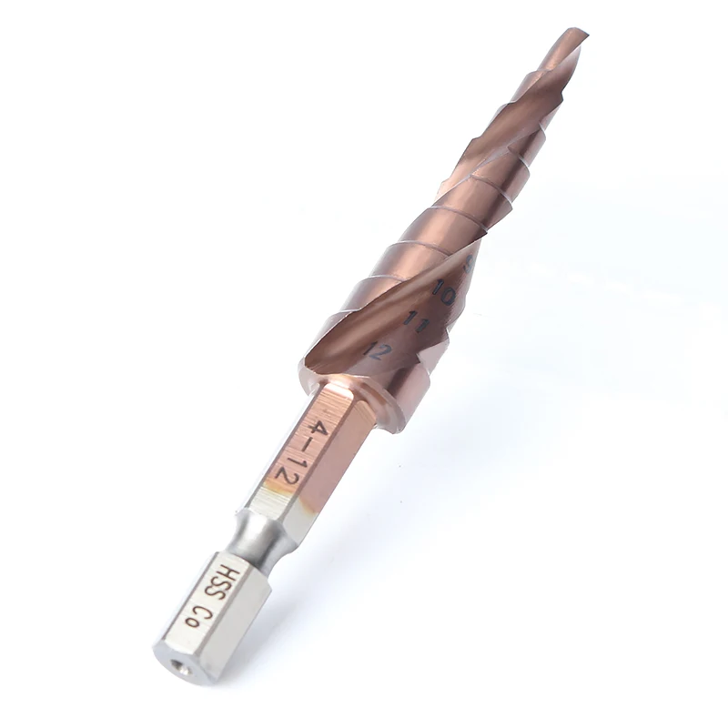 HSS-CO / M35 multi-functional triangular handle 4-12mm metal hexagonal handle bit stainless steel hole saws HSS-CO / M35 multi-functional triangular handle 4-12mm metal hexagonal handle bit stainless steel hole saws