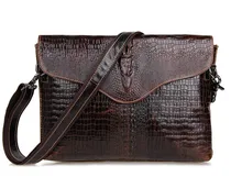 Vintage Crocodile / Alligator Pattern Genuine Leather Small Men Messenger Bags Cowhide Men’s Bag For Ipad #MD-J7267
