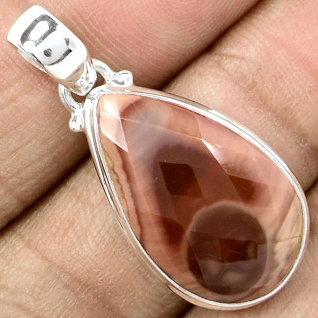 

Imperial Jasper Pendant 925 Sterling Silver , 37 mm, AP0359