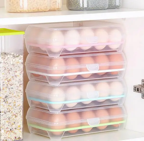 Buy Plastic Egg Crisper Fridge Storage Egg Storage Box