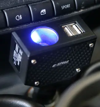 

3.2A Max Car Chargers Cigarette Adapter Charger with 2 USB Port Carbon like High quality socket with 10A fuse pipe car charger