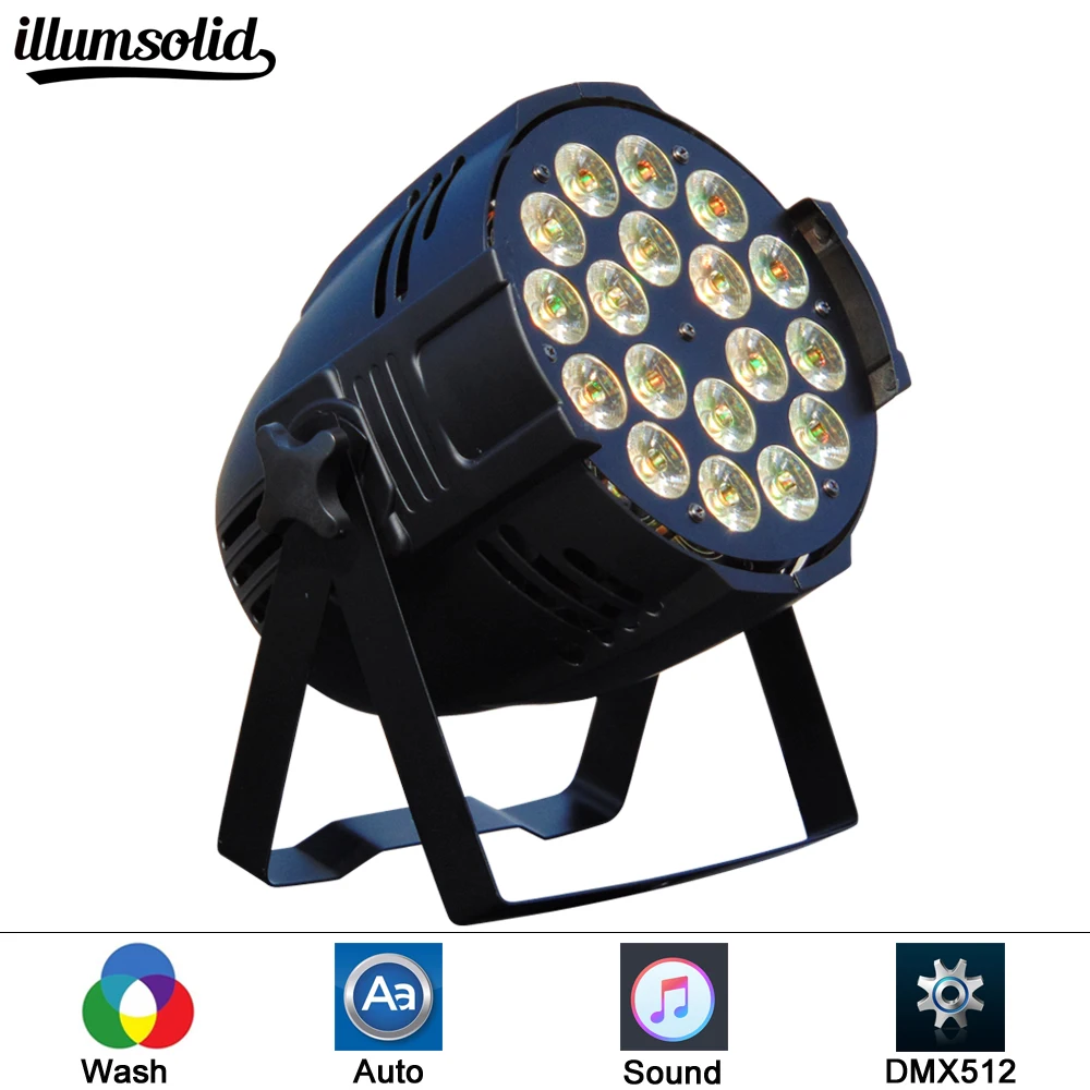 1 шт./лот Китай dj par 18x12 W RGBW led par свет DMX 512 диско-клуб вечерние бальный зал КТВ бар Свадебный DJ