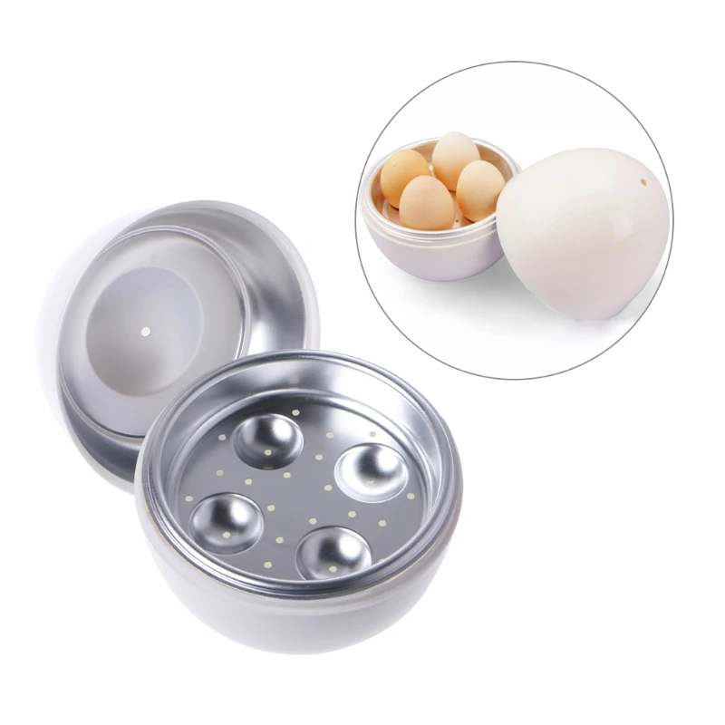 

Microwave Egg Steamer Boiler Cooker Easy Quick 5 Minutes Hard Or Soft Boiled