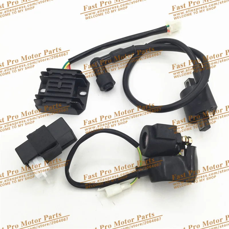 

Engine electrical parts For CG150-250CC ATV Dirt Pit Bike Motorcycle ignition coil regulator relay CDI Refiercer Engine Siwtch