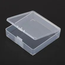 100 шт 8,2*8,2*2,3 см прозрачные пластиковые коробки для хранения небольших деталей квадратная коробка компонент и коробки с принадлежностями ZA5126