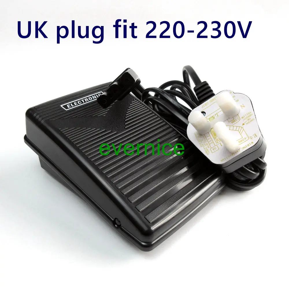 Ножная педаль с английской вилкой 220 В для Babylock Bl2160 Bernina 003004 Elna 1010 L4De 614De|Швейные