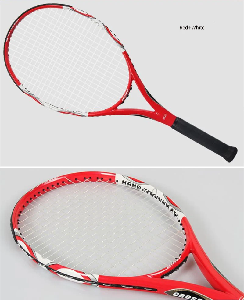 1 шт. углеродного волокна теннисные ракетки Raquets высокого качества 55-60 кг Для женщин для тренировок конкуренции с сумка мяч строки sweatband