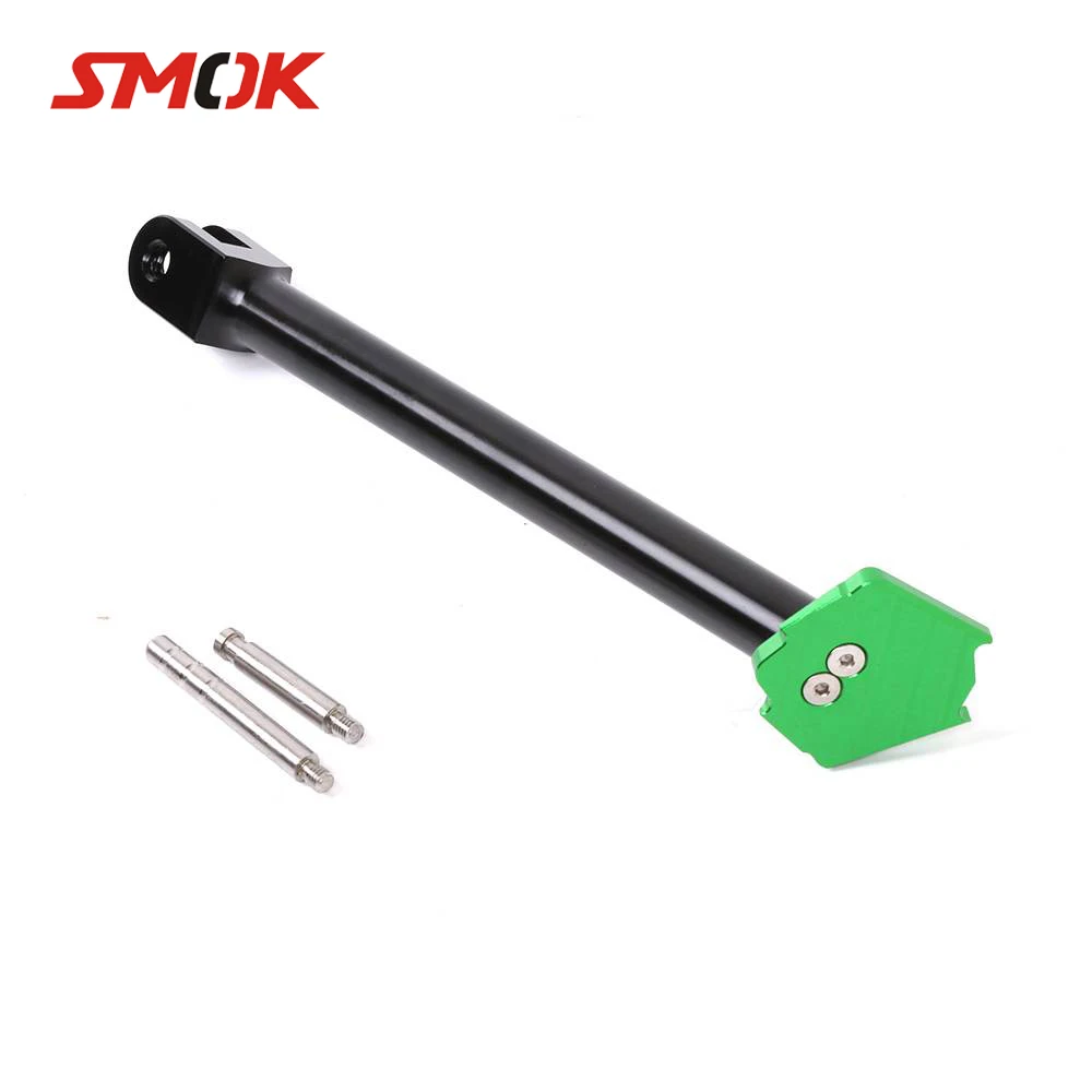 

SMOK Motorcycle Accessories CNC Kickstand Foot Side Stand Extension Pad Support Plate With Frame For KAWASAKI Z800 2013-2016
