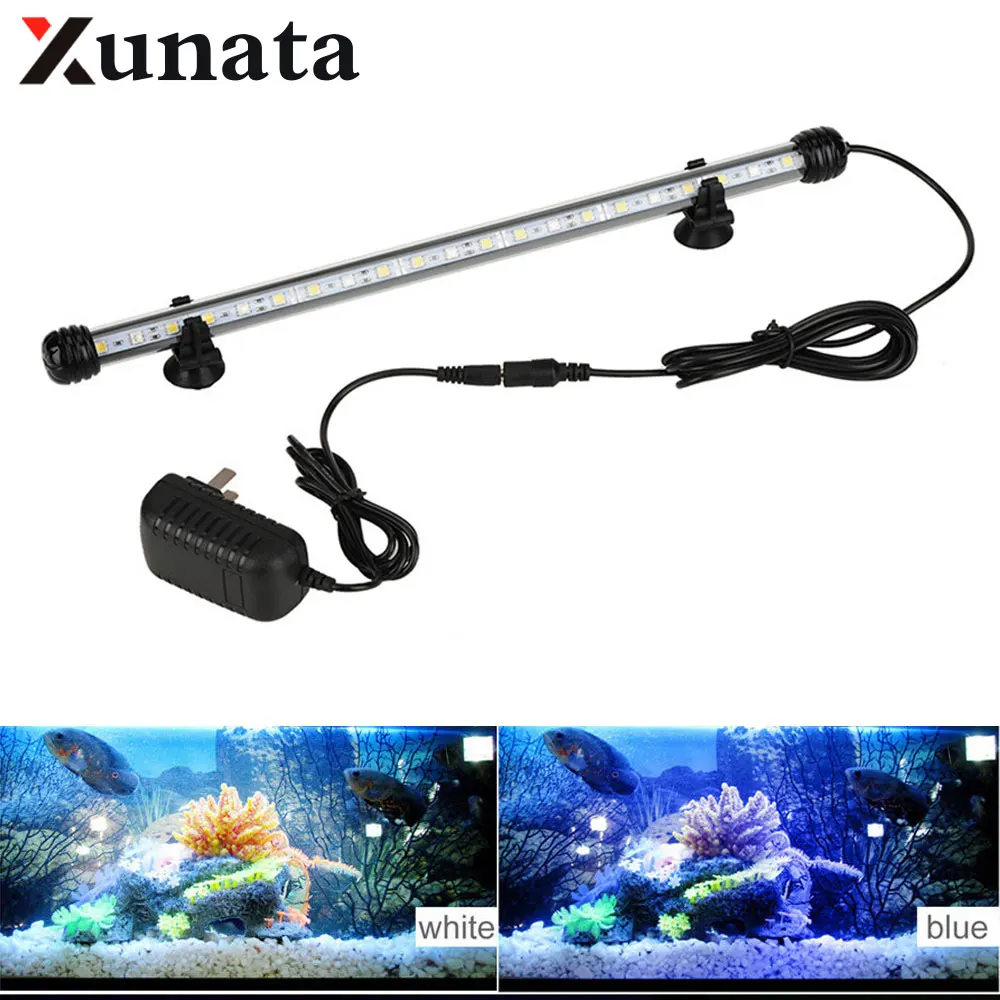 

LED Aquarium Fish Tank Light DC12V 5050 RGB Waterproof LED Aquarium Lights Submersible Underwater Clip Lamp 19cm 29cm 39cm 49cm