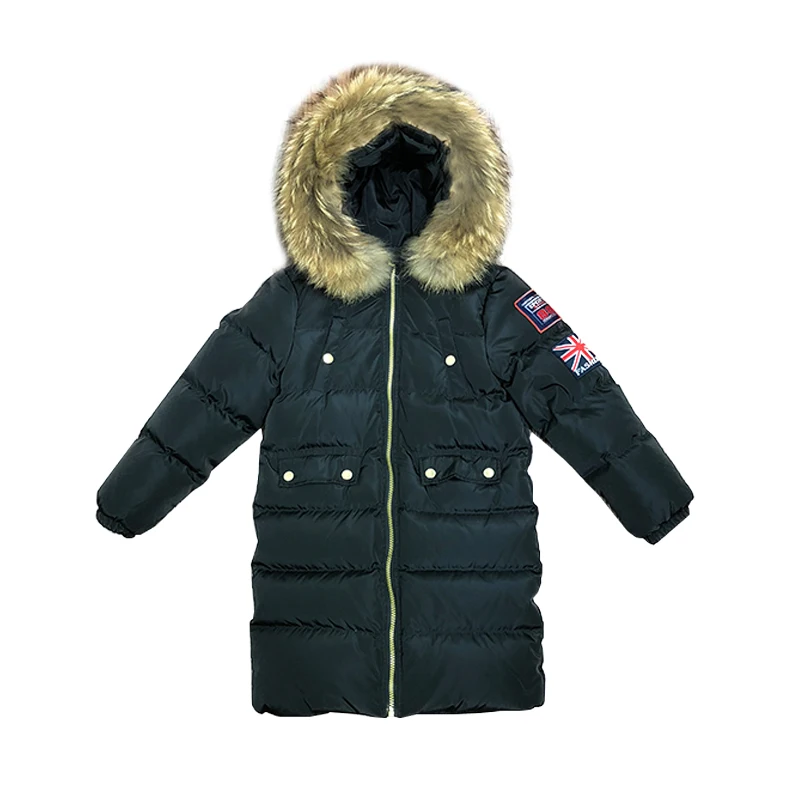 

2019 New Winter Down Jacket Parka for Girls Boys Clothinf Jackets Children's Clothes Outdoor Warm Kids Outerwear & Coats