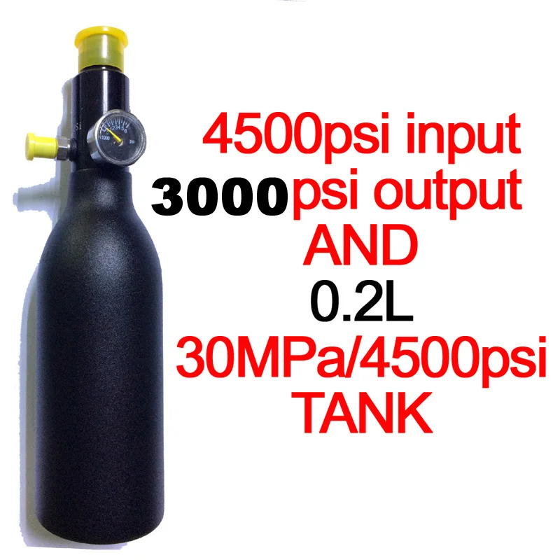 Пейнтбол PCP Дайвинг Альпинизм Air Tank цилиндр 4500psi/30MPA 0,2 0,35 0.45L гПа сжатого воздуха бутылка M18 * 1,5 регулятор