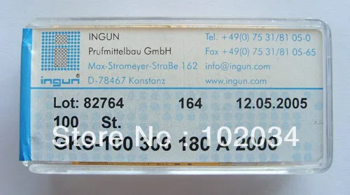 100 шт./лот 100% оригинал INGUN GKS-100-306-180 GKS-100 306 180 A 2000 пружинный тестовый зонд Pogo Pin