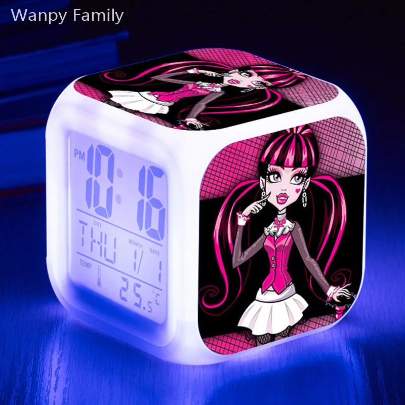 [Wanpy Family]Monster High Color Changing Digital Alarm Clock For