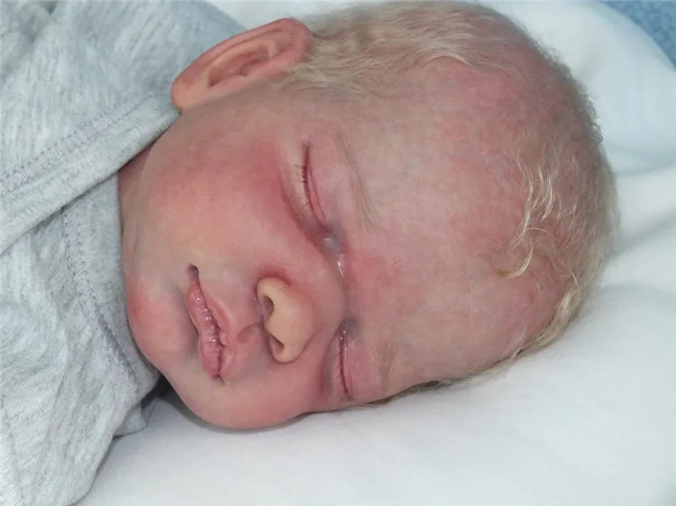 20 дюймов reborn baby doll Неокрашенная пустая кукла набор редкая твердая силиконовая
