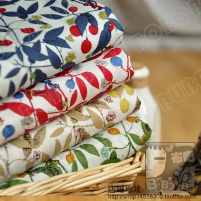 2016 Hot Sale New Cotton Fabric Tissus Tulle Rolls Fc074 Parrot Cotton Prints Cloth Full Fabric Costumiers Poplin Handmade Diy