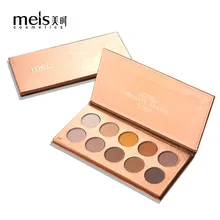 

2018 MEIS Brand New 10 Color Eye Shadow Palette Professional Makeup Eyeshadow long lasting Perfect Quality Glitter Eyeshadow2071
