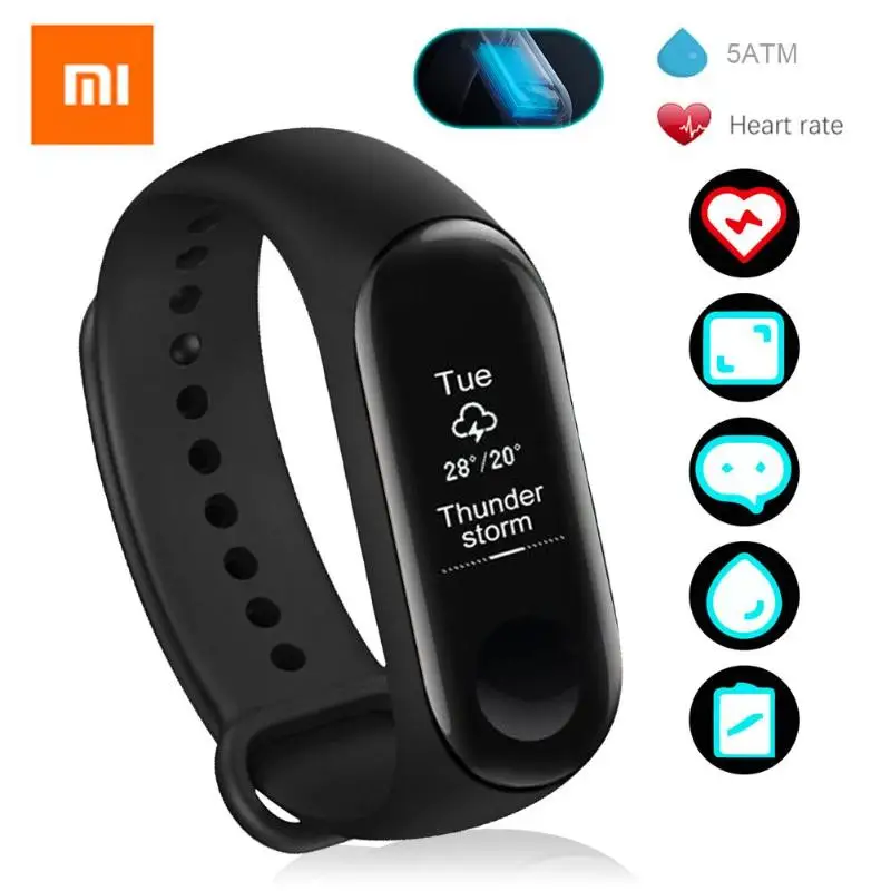 

Xiaomi Band Strap Smart Wristbands Accessories Original Replacement For Xiaomi Mi Band 3 Smart Bracelet