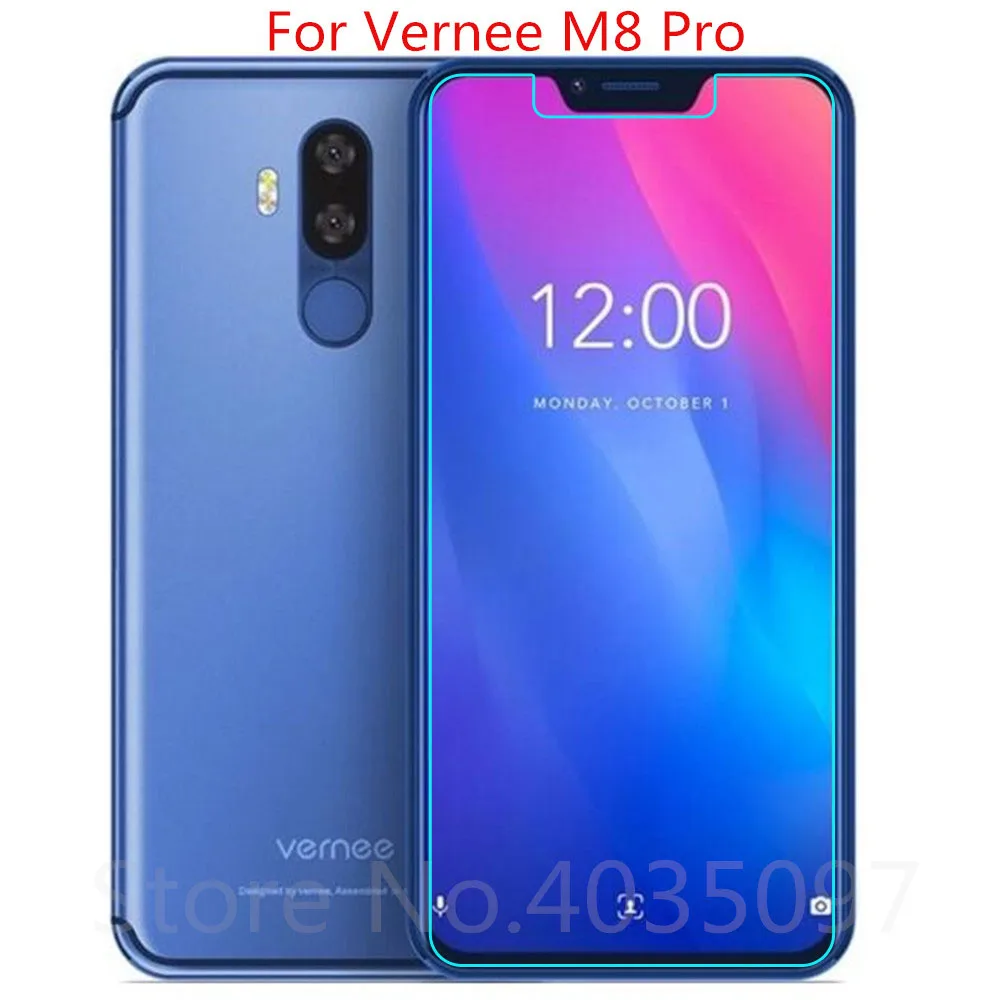 2 шт. закаленное Стекло для Vernee M8 Pro Экран защитная пленка 9 H 2.5D телефон защитный Стекло для Vernee M8 Pro Стекло