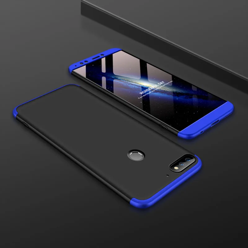 GKK 3 в 1 чехол для Huawei Y7 Prime 2018 5 99 ''чехол полноразмерный матовый телефона Fuda