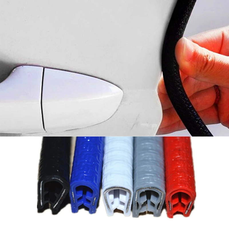 Goede Universele Auto Deur Edge Scratch Protector 5m Strip Afdichting Guard Trim Automobile Deur Stickers Decoratie Protector Auto styling