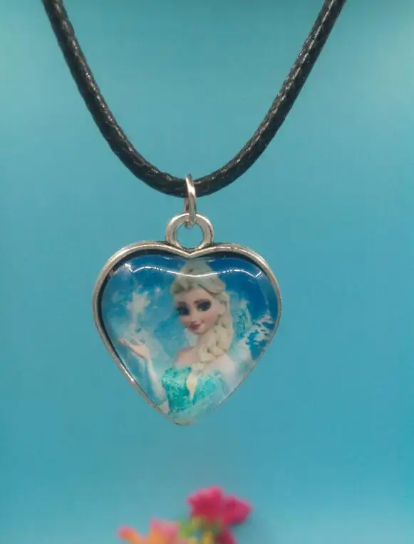 

Fashion Hot Hippy Vintage Antique Silver Heart Pendant Statement Necklace Choker Charm Black Wax Leather Cord Chain New