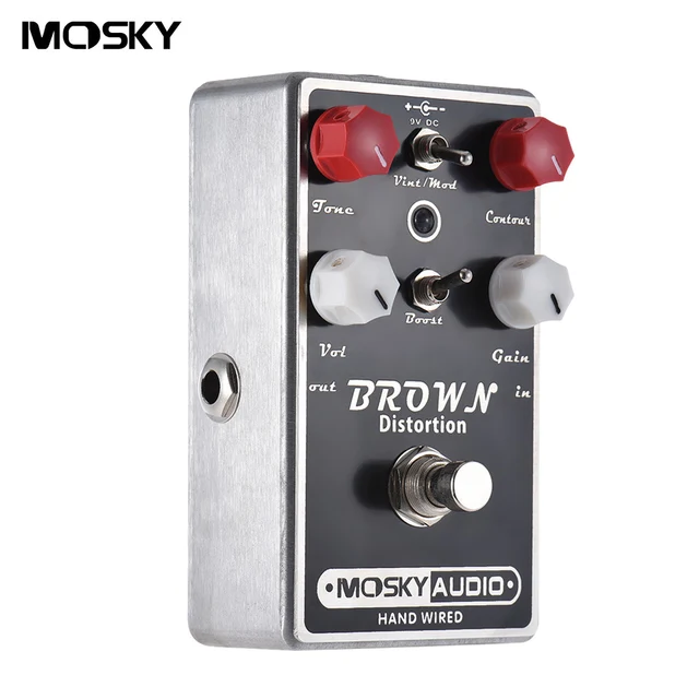 Marrón Pedal de efecto de distorsión de guitarra de alta calidad distorsión de efectos de guitarra clon WAMPLER PINNACLE Marrón Pedal de efecto de distorsión de guitarra de alta calidad distorsión de efectos de guitarra clon WAMPLER PINNACLE