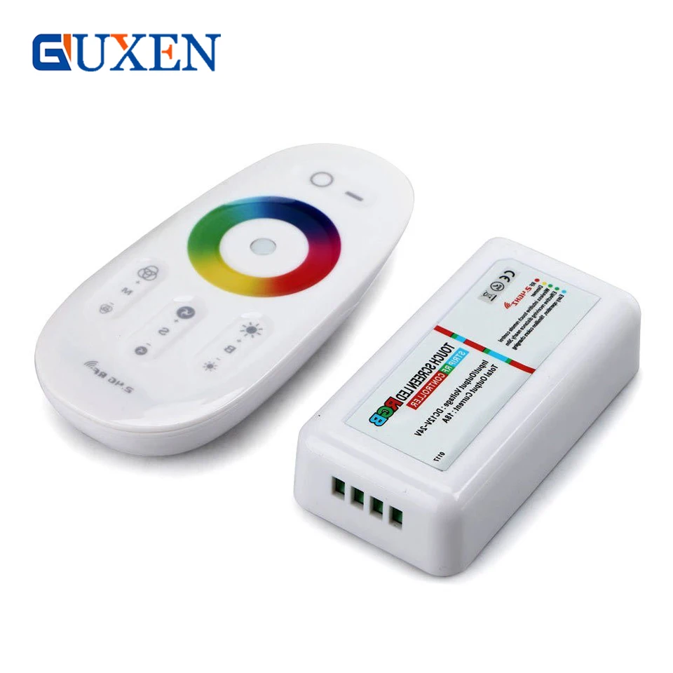 

GUXEN DC12-24V RGB/RGBW 2.4G RF Touch Screen Remotefor Control for 5050/3528 RGB led strip/bulb/downlight/lamp
