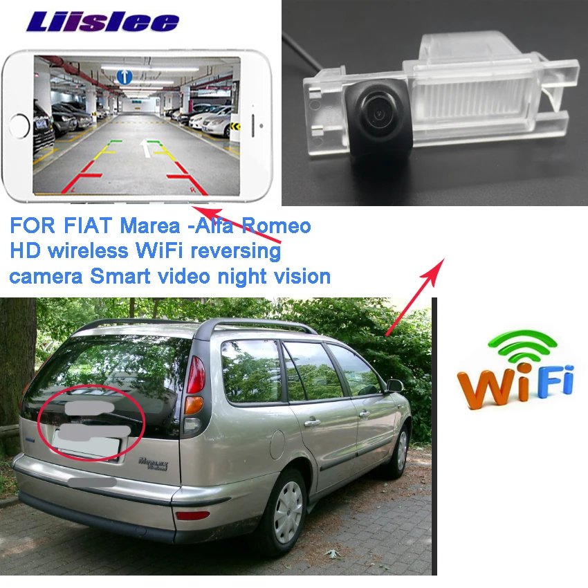 LiisLee Автомобильная WIFI камера заднего вида hd Беспроводная для Alfa Romeo156 159 166 147 2008-2016