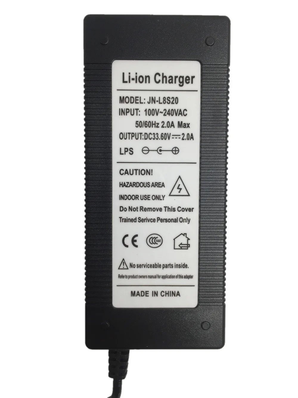 Posto para Fora Série de Lítio Garantia de Boa Carregador para 8 Bateria Li-ion Qualidade 33.6v 2a Input100-240v Dc: - Image 2