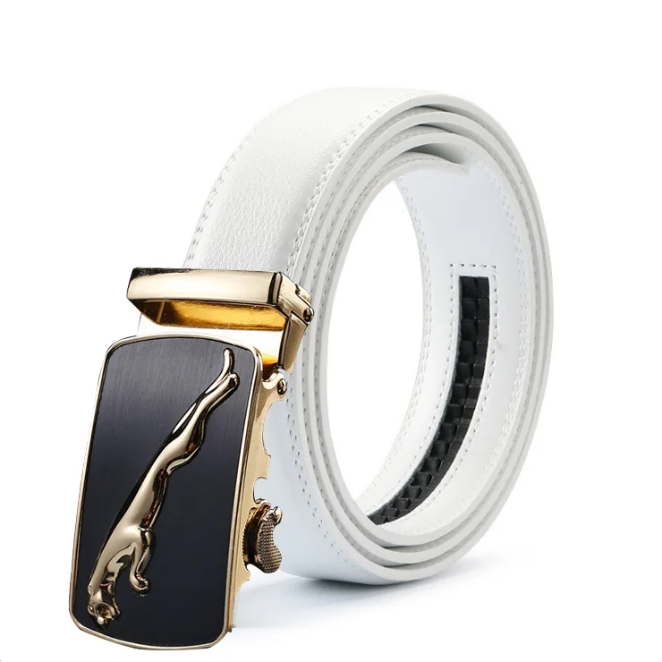 New Brand Designers Automatic Buckle white Belt for Men Luxury Men Business Belt Comfort Click ...