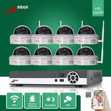 ANRAN Onvif 8-КАНАЛЬНЫЙ видеорегистратор HDMI 1080 P Беспроводной 30IR Открытый Водонепроницаемый Купол Видеонаблюдения Сети WI-FI Ip-камеры Системы Безопасности