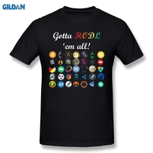 GILDAN Short Sleeves T-Shirt 100% Cotton Casual Bitcoin Tee Crypto Digital Currency BTC Mining Coin HODL T-Shirt O Neck T Shirts