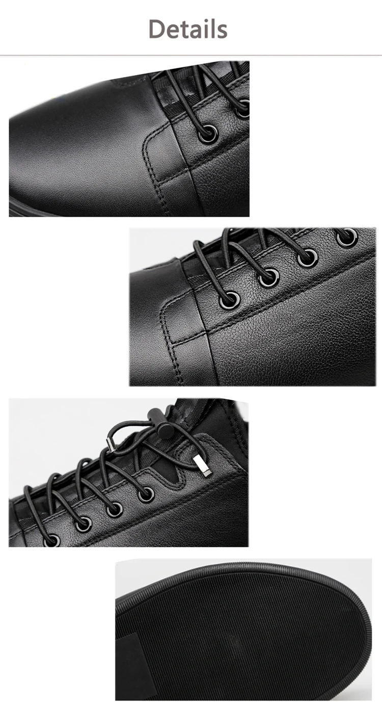 JUNJARM/высококачественные мужские ботинки из натуральной кожи; зимние водонепроницаемые ботильоны; ботинки для верховой езды; уличные рабочие зимние ботинки; мужская обувь