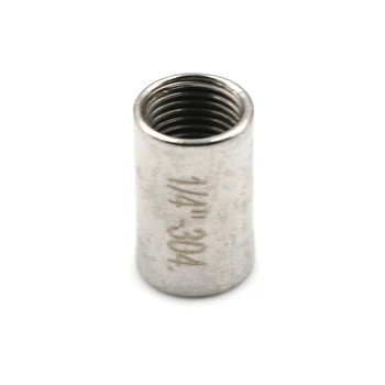 

304 stainless steel round nut rod connector 1/4 "adapter BSP female