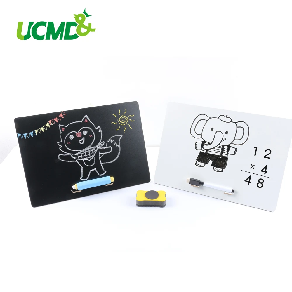 

Wooden Drawing Toy Erasable Writing Doodle Painting ChalkBoard DIY Message Memo Whiteboard Kids Intelligence Development Toys