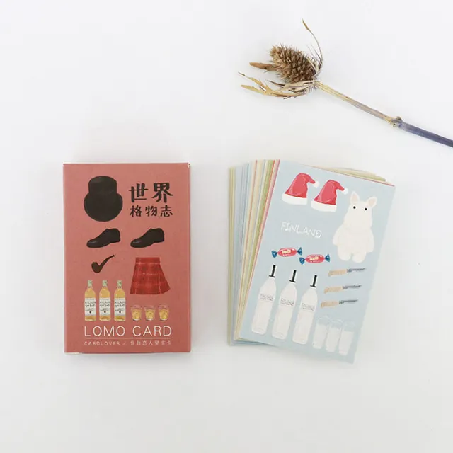 28 pcs/box All over world Little thing Mini Lomo Card Valentine’s Day New Year Greeting Card Postcard Birthday Gift Message Card