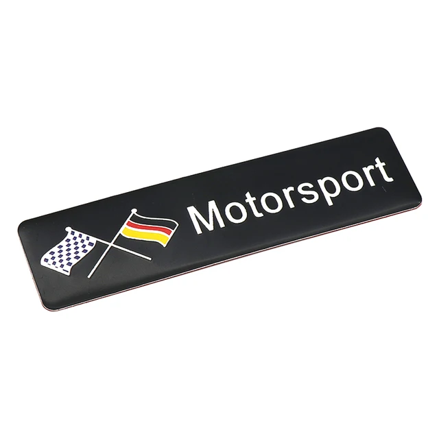 Nouveau Aluminium Brossé drapeau Allemand Allemagne Voiture Badge VW Mercedes
