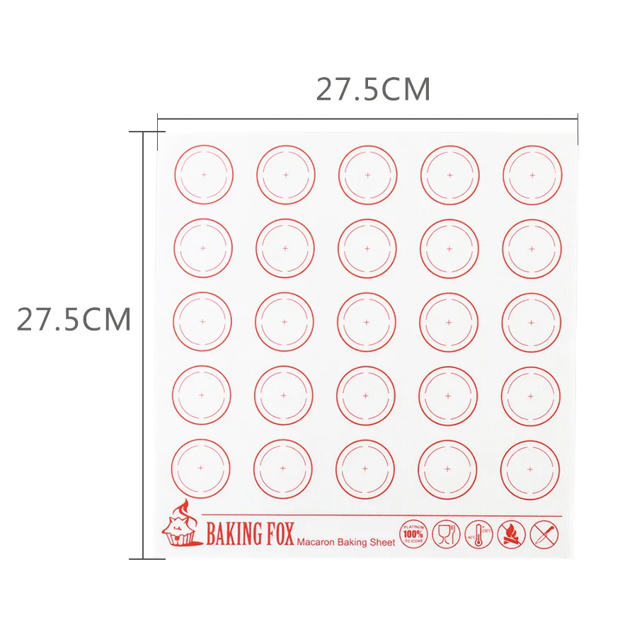 Silicone Macaron Baking Mat-for Bake Pans-Macaroon/Pastry/Cookie Making Professional Grade Nonstick Silicone Baking Mat