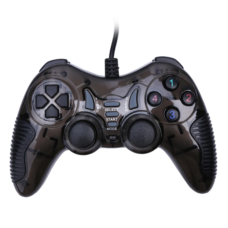 Vente Date USB Filaire Joystick PC Vibration Joypad Game Controller Gamepad Pour PC Ordinateur Portable USB Filaire Contrôle Contrôleur