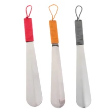 Metal Steel Shoe Horn Extra Long Handled Shoehorn with Paracord Strap 38cm Metal Steel Shoe Horn Extra Long Handled Shoehorn with Paracord Strap 38cm