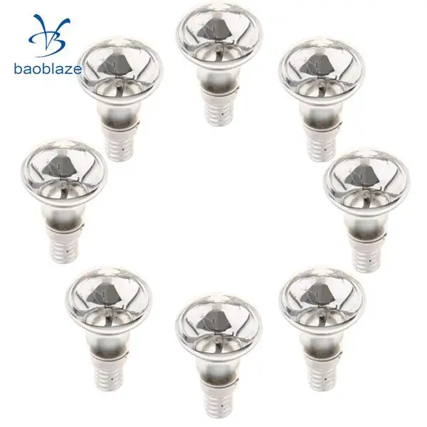 8Pcs E14 R39 Reflector Type Spotlight Spot Light Bulb   Lamp Replacement Small Screw SES 30W