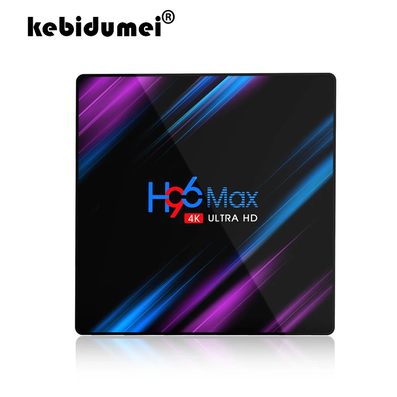 

For Android 9.0 TV Box H96 MAX Rockchip RK3318 4GB RAM 64GB H.265 4K Voice Assistant For Netflix Youtube Streaming Media Player