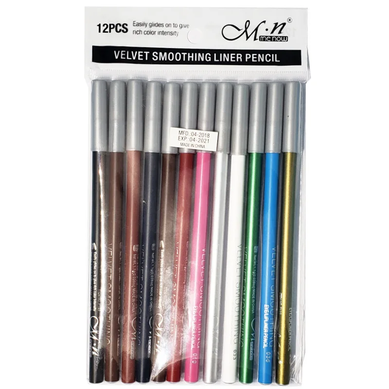 

MENOW 12color Professional Matte lipLiner Pencil Set Waterproof Long Lasting Matte eyeliner Makeup Cosmetic Tool P123