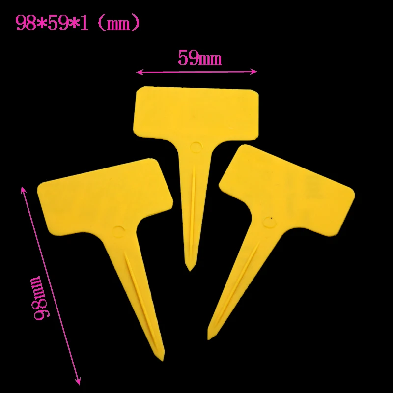 Этикетки «сделай сам» Пластиковые Т-образные пустые этикетки для семян горшок маркер детские горшки садовые ярлыки Кост милые суккуленты этикетки посадки 50 шт