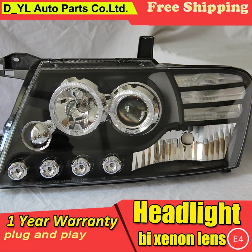 DY_L Автомобиль Стайлинг фара для Mitsubishi Pajero 2004-2013 светодиодный фары DRL H7/D2H HID Xenon Биксеноновые линзы